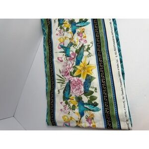 Timeless Treasures Nature Hummingbird Fabric Chong-A Hwang Floral Cotton CMI494